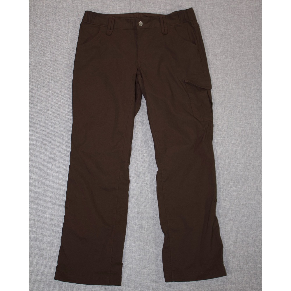 Duluth Trading Co Cargo Pants Women 10 Brown Stretch Hiking Trousers